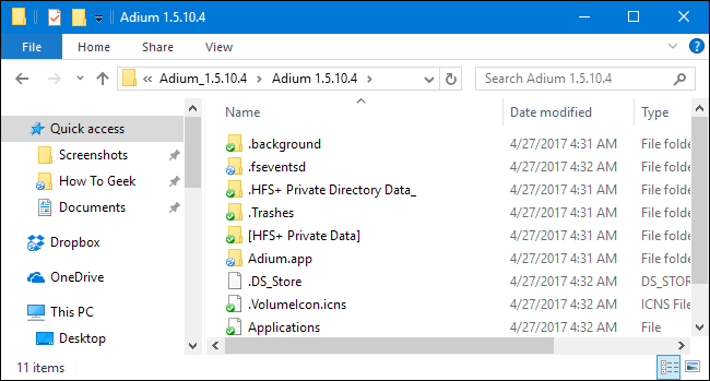 How do i open dmg files on windows 10